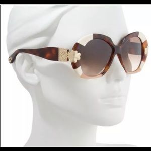 Womens Chloe Havana patchwork sunglasses Authentic